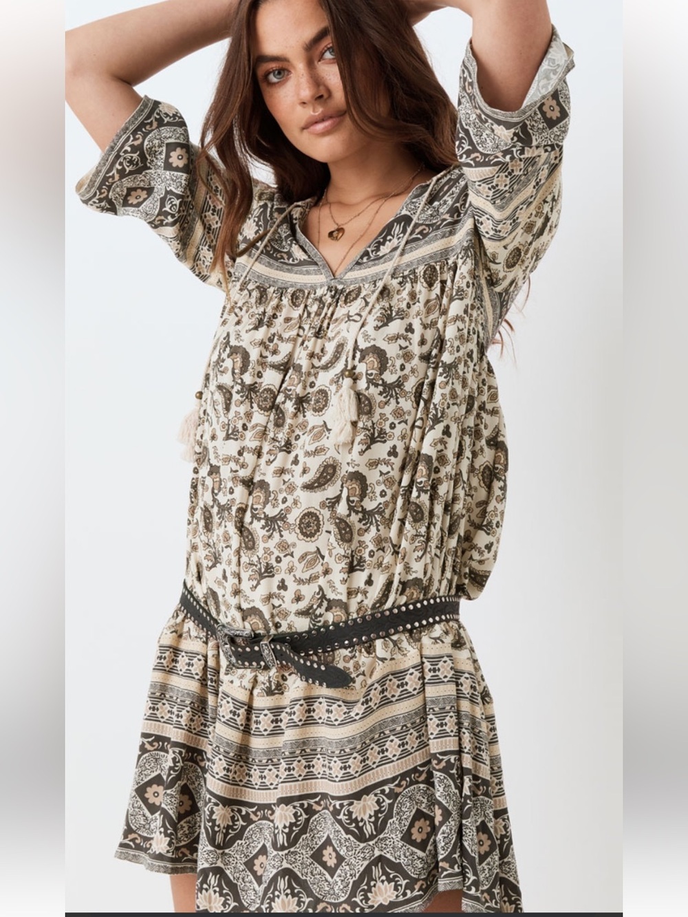 Spell Journey Tunic Dress in Ash Size XS